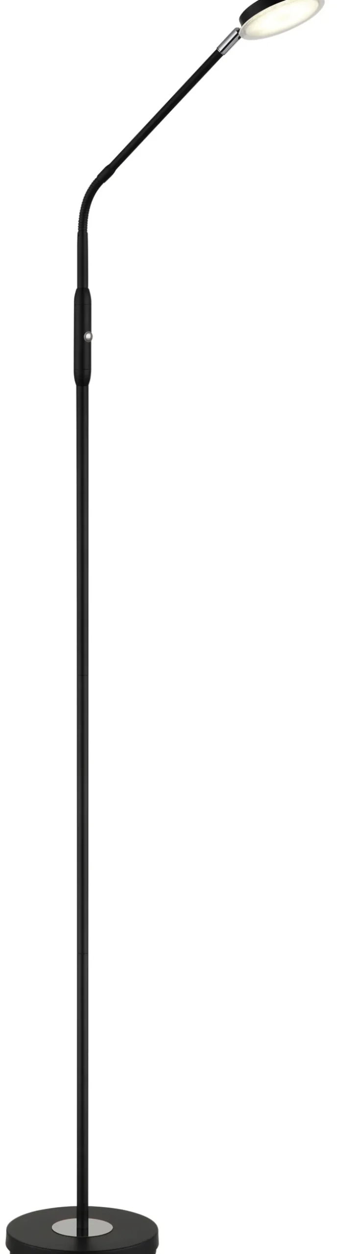 GLOBO LED Stehlampe SILVIO, Metall/Kunststoff, 173 x 52 cm Schwarz/Weiß