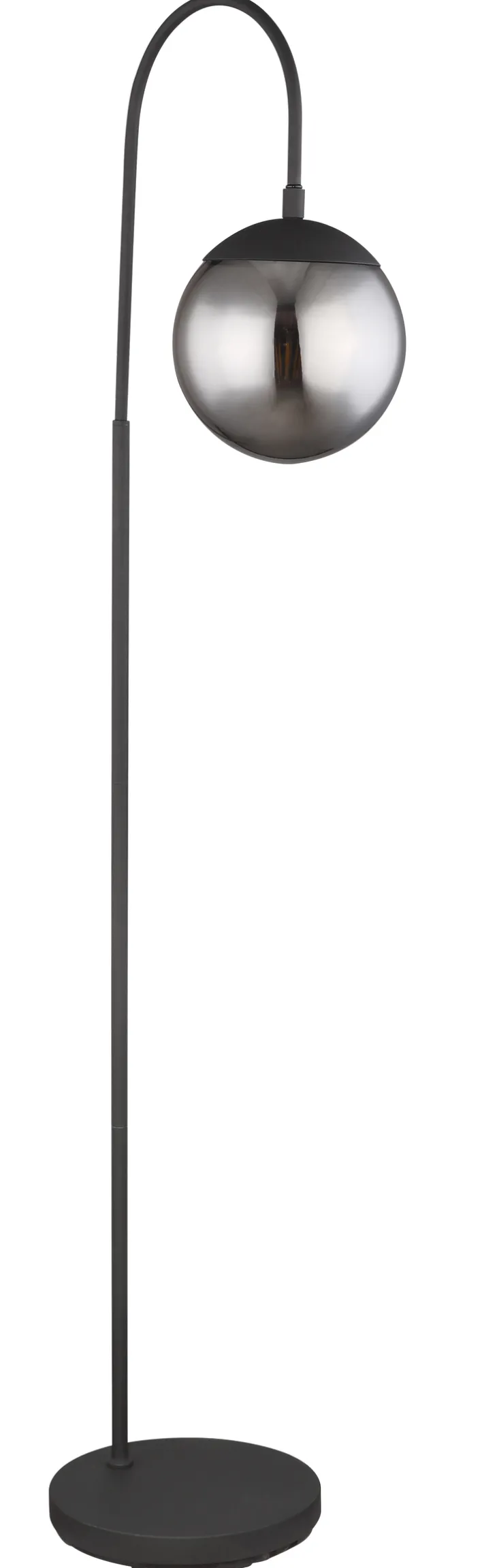 GLOBO Retrofit Bogenlampe BLAMA 150 cm schwarz