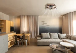 GLOBO Retrofit Deckenlampe NARINA mit Ventilator