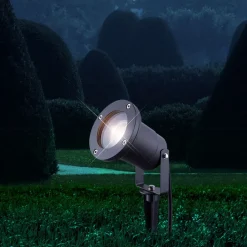 GLOBO Retrofit Gartenspieß Strahler STYLE Aluminium