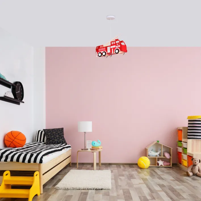 GLOBO Retrofit Kinderlampe Pendel KITA Feuerwehr