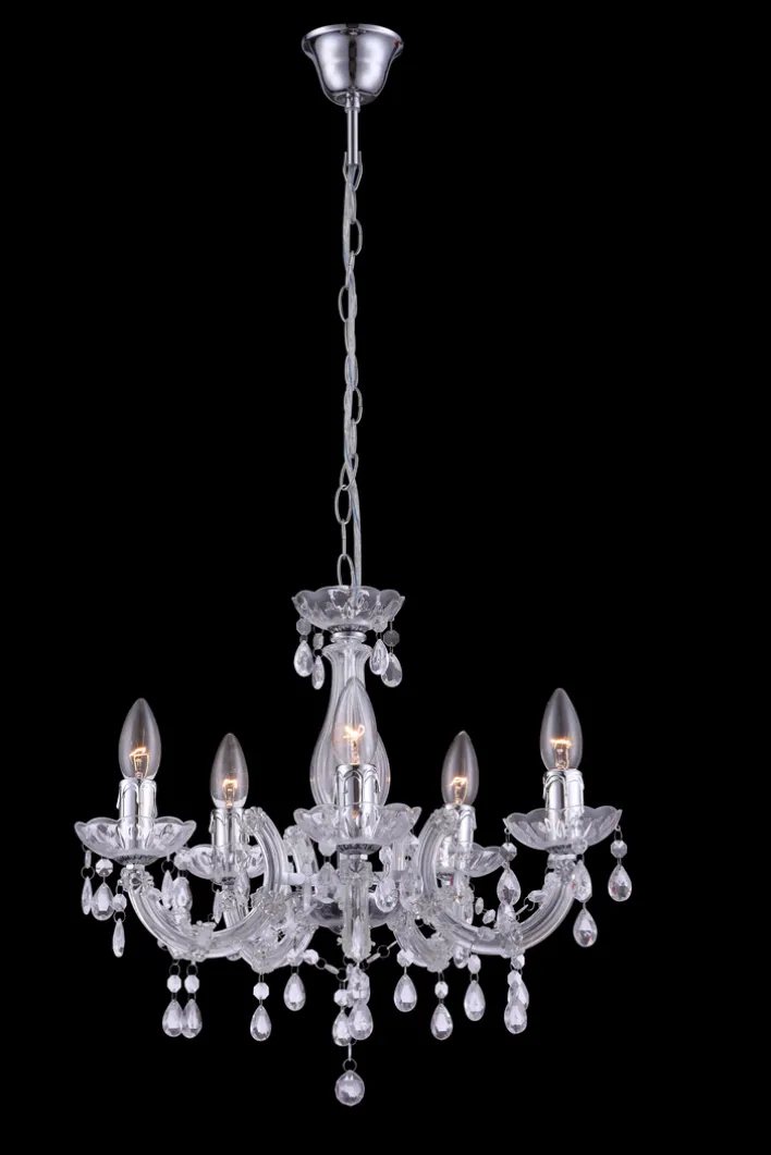 GLOBO Retrofit Kronleuchter CUIMBRA II 44 cm klar