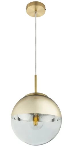 GLOBO Retrofit Pendelleuchte VARUS 20 cm goldfarbig