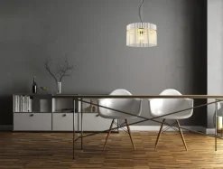 GLOBO Retrofit Pendelleuchte GORLEY 1-flg goldfarbig /opal