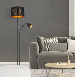 GLOBO Retrofit Stehlampe BEMMO 175 cm