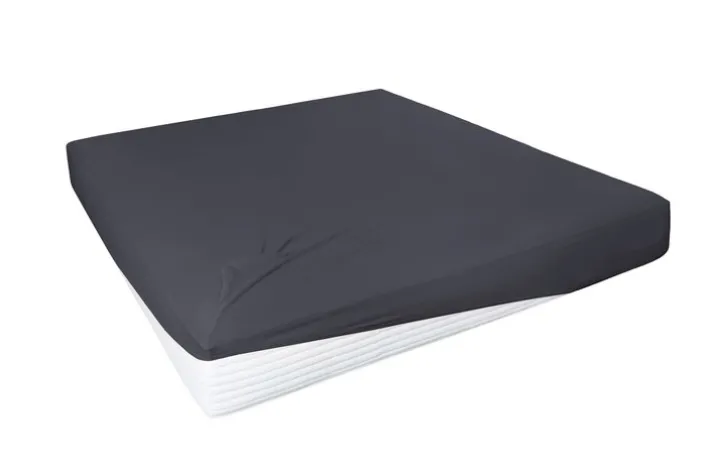 HAHN Jersey-Boxspring-Spannbettlaken 180-200 x 200-220 cm grau/schwarz