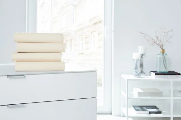 HAHN Jersey-Boxspring-Spannbettlaken 180-200 x 200-220 cm ecru/beige