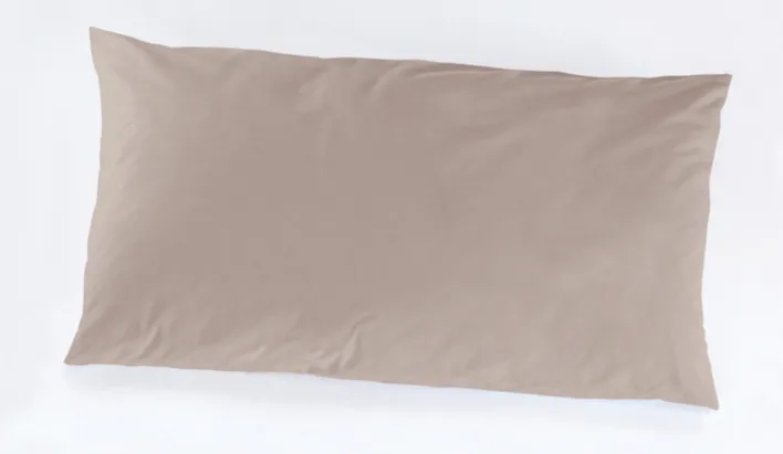 HAHN Satin-Kissenhülle LUXUS 40 x 80 cm taupe
