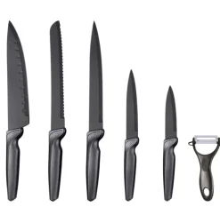 HATEX Küchenmesser Set 6-teilig grau