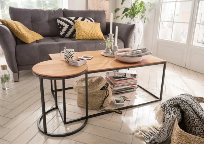 HAUKE HENDRIKS Beistelltisch rund NICO II 39 cm Eiche massiv