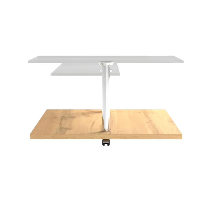 HAUKE HENDRIKS Couchtisch 80 x 80 cm Asteiche/ Edelstahl