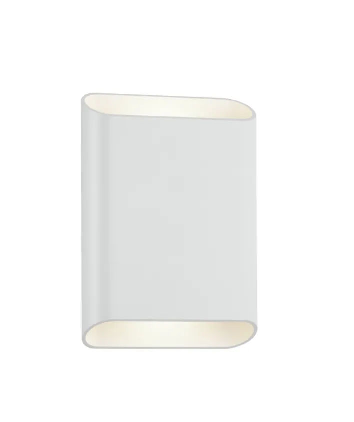 helestra Badlampe Wand TOCO Aluminium 20 x 14,5 x 4 cm matt Weiß