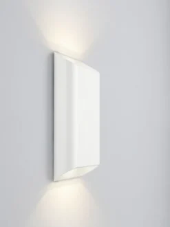 helestra Badlampe Wand TOCO Aluminium 20 x 14,5 x 4 cm matt Weiß