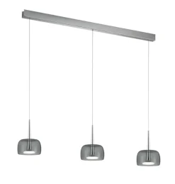 helestra LED Balkenpendel FLUTE 110 cm chromfarbig