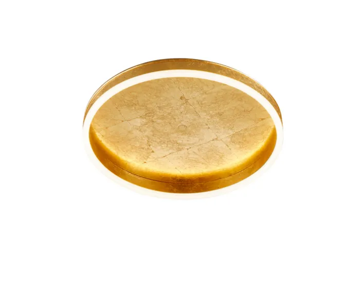 helestra LED Deckenlampe SONA Ø 40 cm Metall satiniert Farbton Blattgold