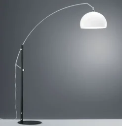 helestra Retrofit Bogenlampe DORO schwarz /chromfarbig