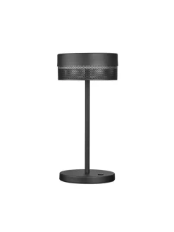 HELL Akku LED Tischlampe MESH schwarz