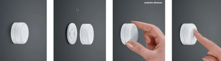 HELL LED Deckenlampe PALACE chromfarbig