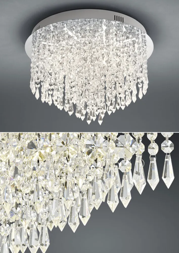 HELL LED Deckenlampe PALACE chromfarbig