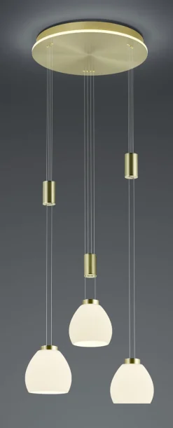 HELL LED Pendellampe SAM 43 cm messingfarbig