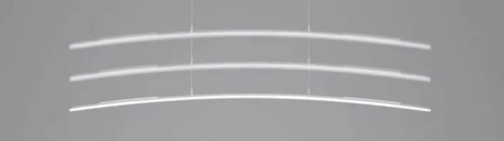 HELL LED Pendelleuchte SIRA130 cm alufarbig eloxiert