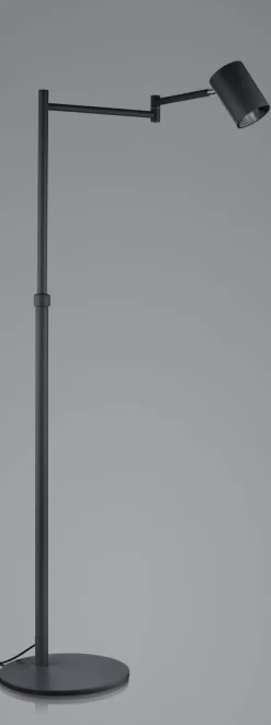 HELL LED Stehlampe PEPE 133 cm schwarz