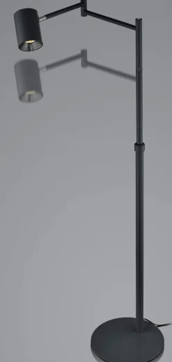 HELL LED Stehlampe PEPE 133 cm schwarz