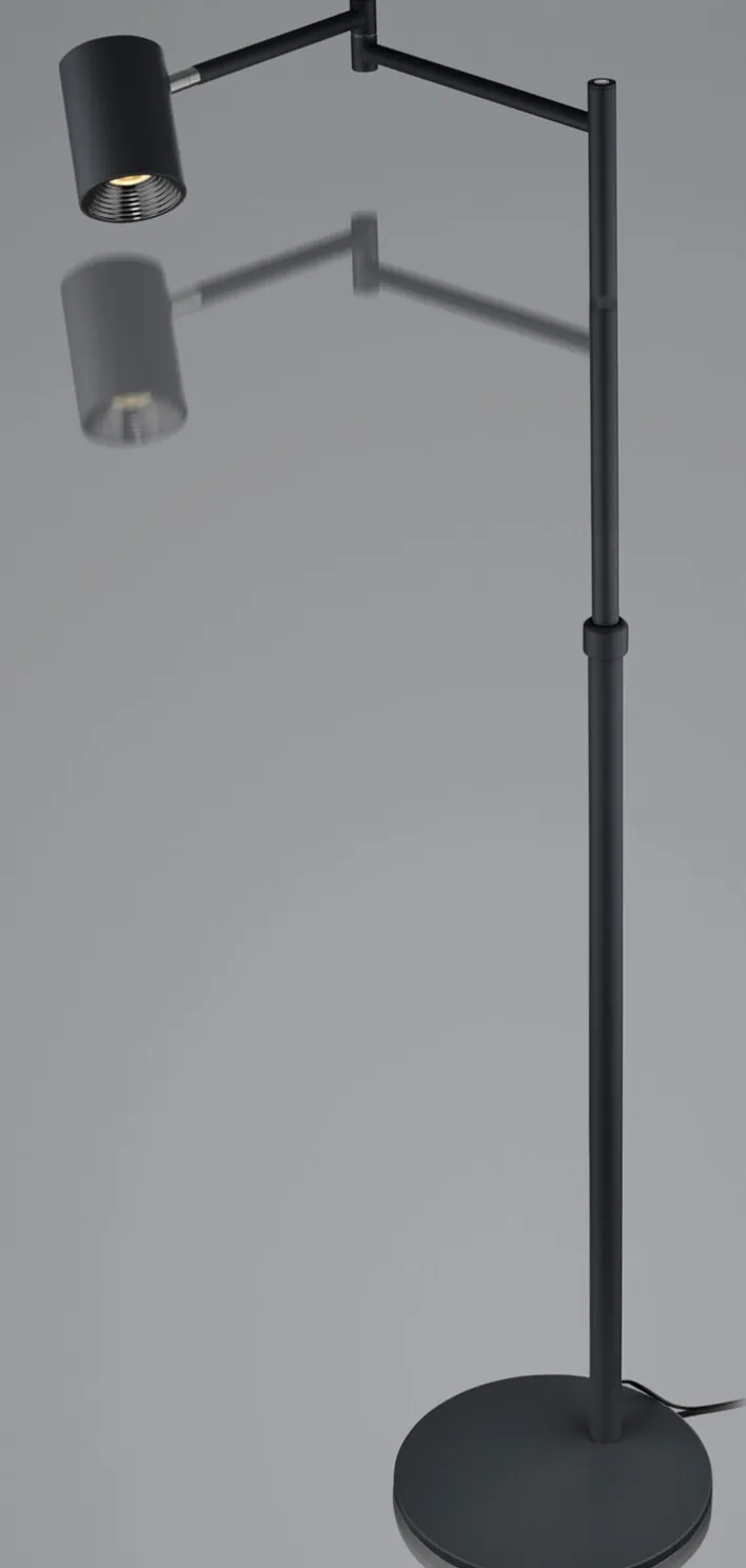 HELL LED Stehlampe PEPE 133 cm schwarz