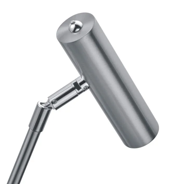 HELL LED Stehlampe TOM 2-flg nickelfarbig /chromfarbig