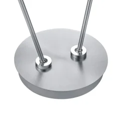 HELL LED Stehlampe TOM 2-flg nickelfarbig /chromfarbig