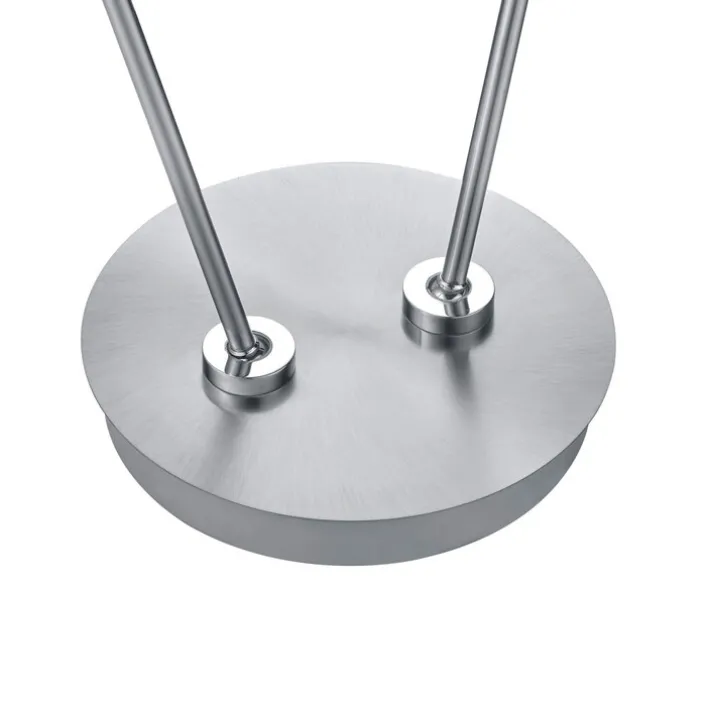 HELL LED Stehlampe TOM 2-flg nickelfarbig /chromfarbig