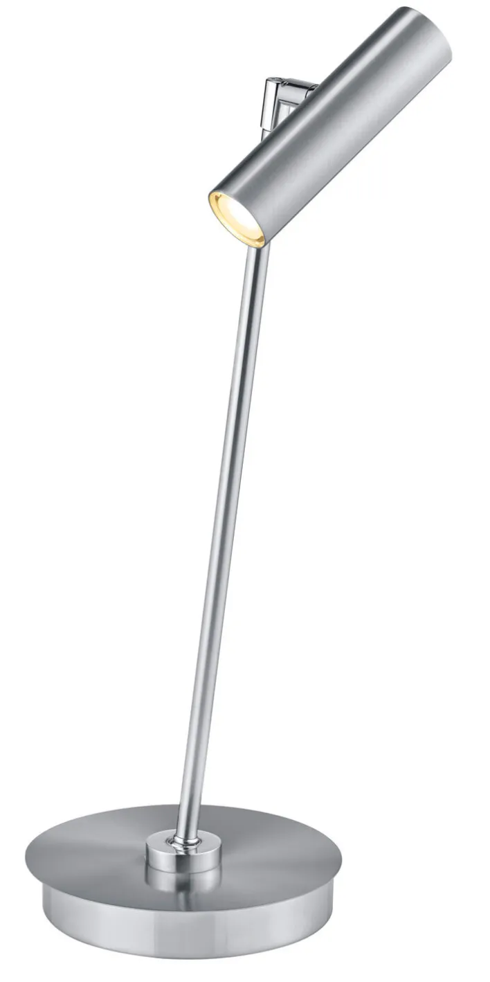 HELL LED Tischlampe TOM nickelfarbig /chromfarbig