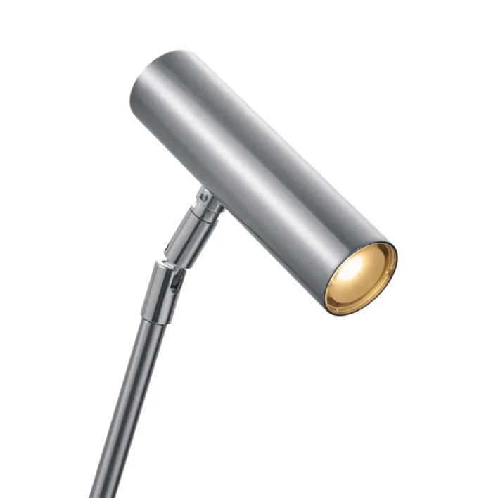HELL LED Tischlampe TOM nickelfarbig /chromfarbig