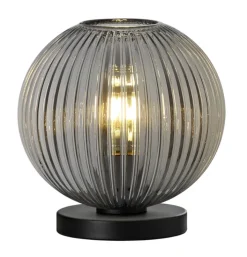 HELL Retrofit Tischlampe LOFT 20 cm schwarz /rauch