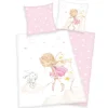 HERDING Kinder-Renforcé-Bettwäsche LITTLE FAIRY 135 x 200 cm weiß/rosa