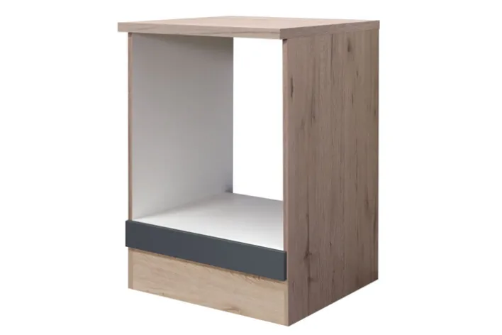 Herdumbauschrank Tiago Basaltgrau/Braun