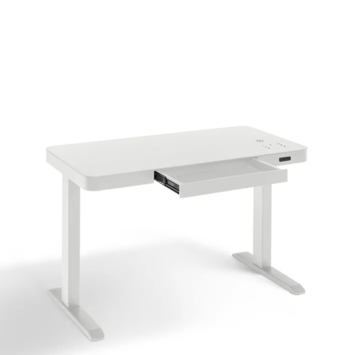 Höhenverstellbarer Schreibtisch BONMEDICO MOVU II weiß