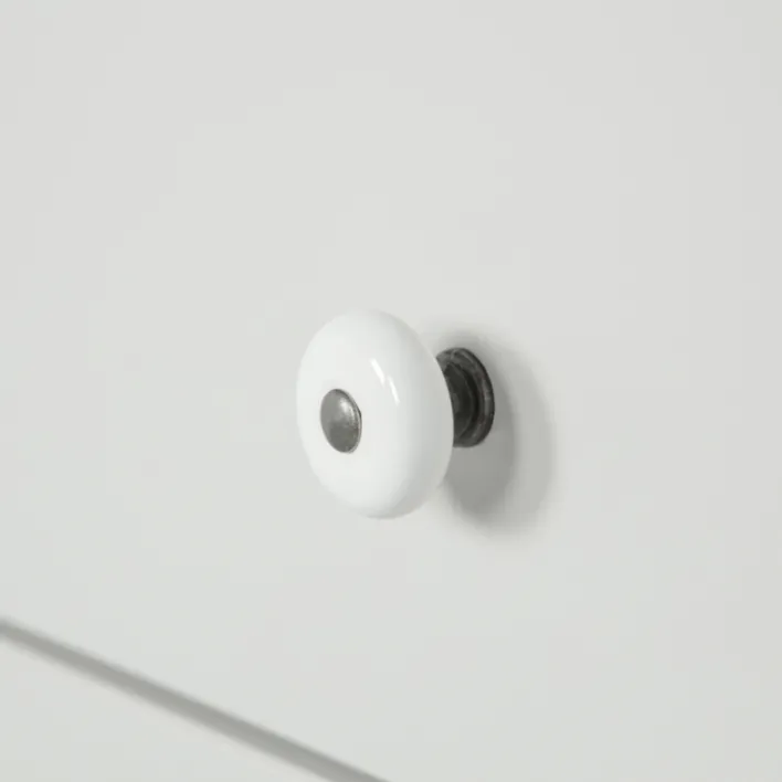 Highboard EVA 93 x 150 cm Kiefer teilmassiv nebelweißes Finish