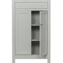 Highboard EVA 93 x 150 cm Kiefer teilmassiv nebelweißes Finish