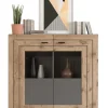 Highboard FRENO Oak/ grau