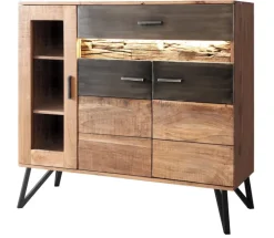 Highboard HAWK braun /schwarz
