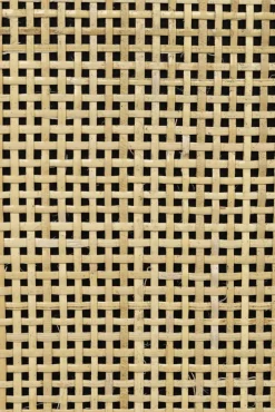 Highboard JOANNA 80 x 100 cm Rattangeflecht/schwarz