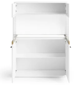 Highboard LANCASTER 100 x 145 cm Eiche Artisan