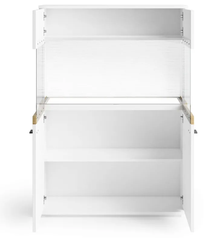 Highboard LANCASTER 100 x 145 cm Eiche Artisan