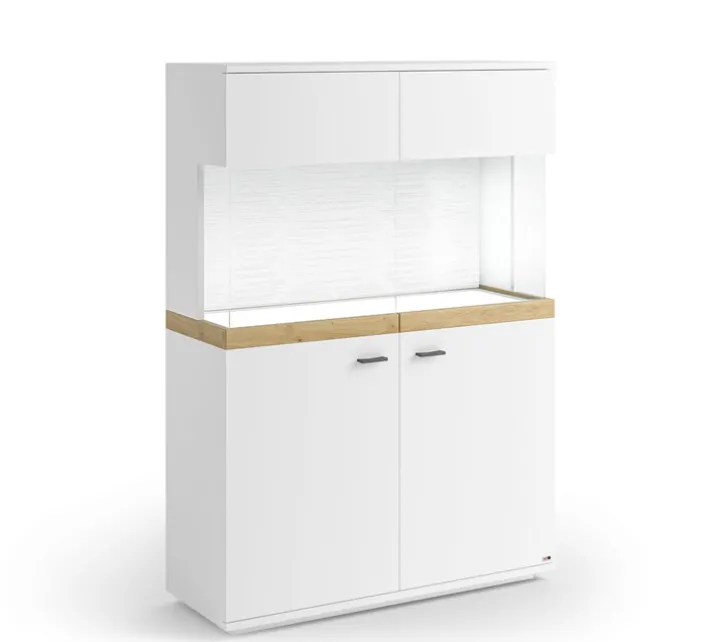 Highboard LANCASTER 100 x 145 cm Eiche Artisan