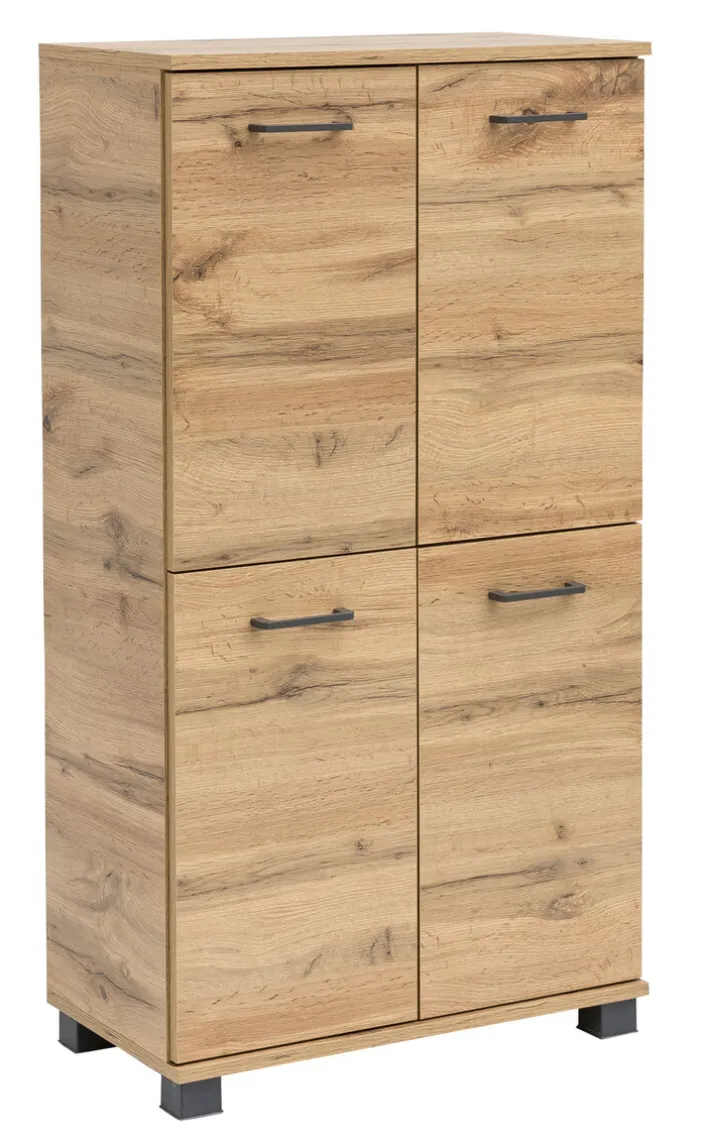 Highboard NORA 59,8 x 116,9 cm Eiche Landhaus