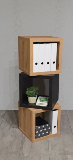 Hängeregal AARON 40 x 40 cm Eiche