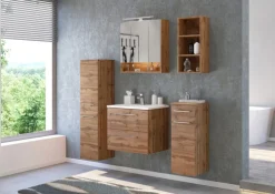 Hängeregal LIVORNO 30 x 64 cm Wotan Eiche