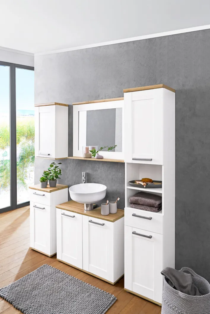 Hängeschrank CASA 38 x 70 cm braun/ weiß