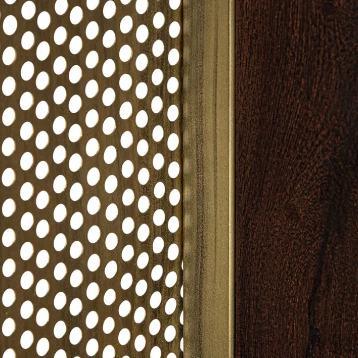 Hängeschrank GOLDEN BATH 52 x 66 cm Braun/ Goldfarbig